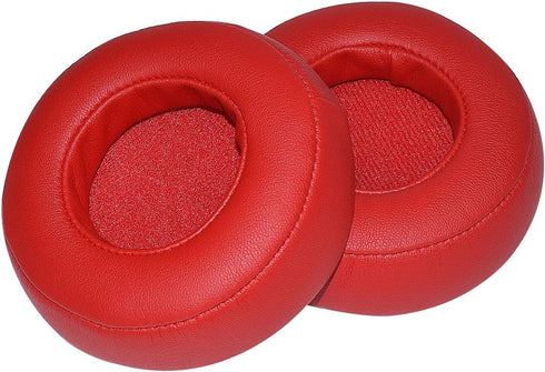 Replacement Earpads Memory Foam Ear Cushion Covers for Monster Beats by Dr.Dre PRO/Detox Headphones (Red)