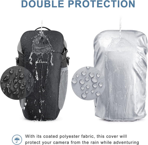 S-ZONE DSLR/SLR Camera Bag - Waterproof Camera Case for Photographers Holster Compatible with Nikon Canon Sony