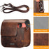 Fintie Protective Case for Fujifilm Instax Mini 7+, Premium Vegan Leather Bag Cover with Adjustable Strap, Vintage Brown