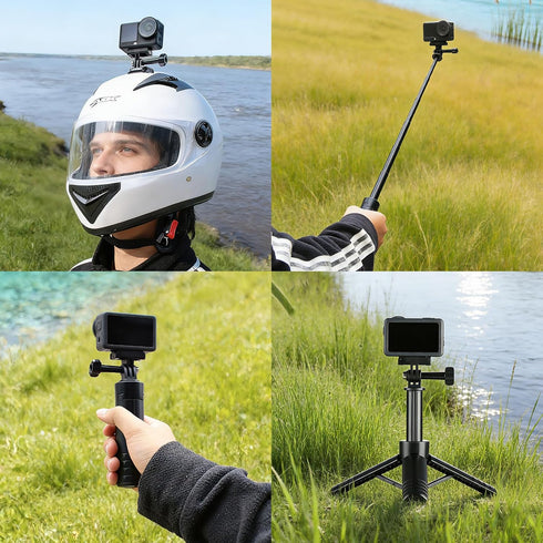 HSU 6/Osmo (2 Pack) Magnetic Latch Mount for DJI Osmo Action Nano, Quick Release Mount Tripod Connector Port