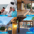 Passive Outdoor Speakers Wired Waterproof - 3.5 Inch 3 Way 200W Surface Marine & Wall Mount Speakers for Indoor Outdoor