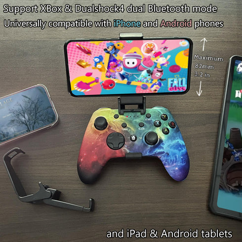 WZUICOV Bluetooth Mobile Game Controller for iPhone, iPad, Android, Switch, PC, Mac, TV Box, Tesla, with USB Wireless