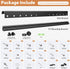 Antimbee 32-75 Inch 600x400mm 150lbs, 5, Studless Drywall TV Wall Mount, No Stud No Drill TV Bracket Hanger for TVs