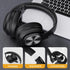 TuneFlux Over Ear Wireless Bluetooth Headphones, 80H Playtime, HiFi Stereo with Deep Bass, Foldable for Smartphone/PC