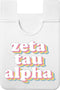 Sorority Shop Zeta Tau Alpha Koala Pouch - Retro Design Card Holder for Phone Case - Ultra-Thin and Lightweight Phone