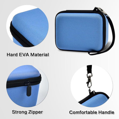 Vlogging Camera Case for Duluvulu/TEBNGIHNM/zheozeig/Oiadek 4K Digital Cameras, Carrying Storage for Lens, Cable, and