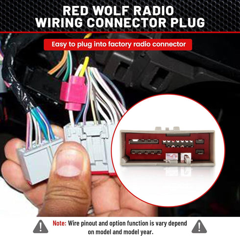 RED WOLF Radio Harness for Ford 2003-Up F150 Focus Explorer Lincoln MKX, Aftermarket Stereo Power Speaker Wiring Harness