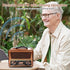 Retro Vintage Bluetooth Radio, Portable AM FM SW Radio with Best Sound, 1200mAh Rechargeable Battery Operated, Loud