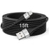 Extra Long iPhone Charger Cord 15FT, Apple MFi Certified USB A to Lightning Cable Braided Fast Charging Cord for iPhone