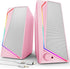 LENRUE Computer Speakers, USB/USB-C Powered PC Speakers with Loud Stereo Sound, Headphone-in for
