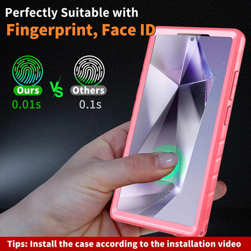 Cozycase Waterproof Case for Samsung Galaxy S24 Ultra - 360 Heavy Duty Full Body Protection, Shockproof, Dustproof,