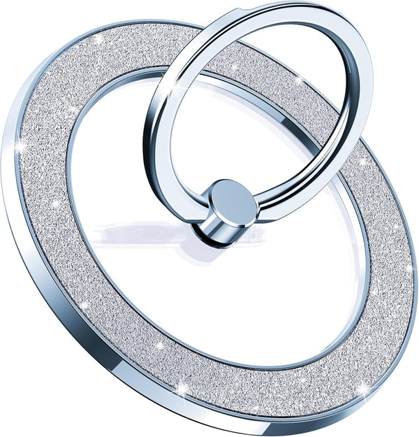 Magnetic Phone Grip for iPhone, Magnetic Phone Ring Holder for MagSafe, Compatible with iPhone MagSafe Wireless