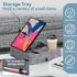 AEWOTING Tablet Pillow Stand for Lap, Bed and Desk, Foldable Soft iPad Holder with Snack Bowl