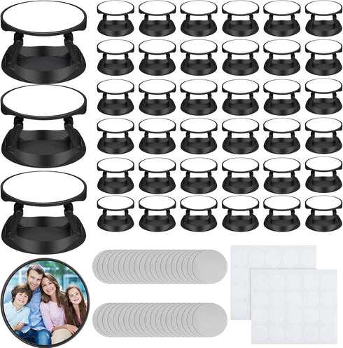 40 Pieces Blank Sublimation Phone Grip Holders, 40 Collapsible Brackets, Aluminum Sheets, Stickers for Smartphones and