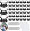 40 Pieces Blank Sublimation Phone Grip Holders, 40 Collapsible Brackets, Aluminum Sheets, Stickers for Smartphones and