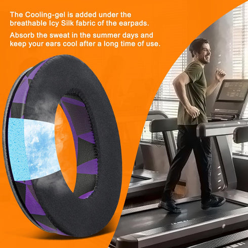 SoloWIT Cooling-Gel Ear Pads Cushions Replacement for Bose QuietComfort 35 (QC35) and QC35 II, Noise Isolation Foam