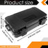 8'' Small Case with Customizable Foam Insert, IP67 Waterproof Hard Carrying Case for Portable Electronics, 8.6" x 4.9"