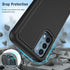 JXVM for OnePlus Nord N200 5G Case - Dual Layer Heavy Duty Protective Cover with Non-Slip Textured Back (Black)