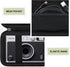 Hard Carrying Case for Fujifilm Instax Mini EVO Instant Camera, Travel Storage Case with Mesh Pocket for Accessories,