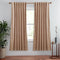 StangH Beige Blush Velvet Curtains 72 inches Length- Soft Thick Drapes Light