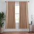 StangH Beige Blush Velvet Curtains 72 inches Length- Soft Thick Drapes Light