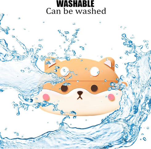 Cute Case for Beats Solo Buds (2024) with Keychain, Soft Silicone Anime Puppy Protective Cartoon Case