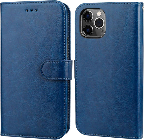 Bocasal Wallet Case for iPhone 11 Pro Max, Card Holder PU Leather, Magnetic Detachable Kickstand, Shockproof Flip Cover