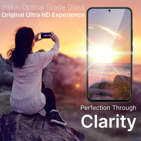 Inskin Ultimate 3+3 Tempered Glass Screen Protector Set for Samsung Galaxy S23 Plus 5G (6.6", 2023) - Ultra HD, Case