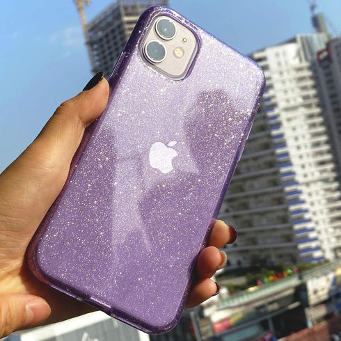 Compatible with iPhone 11 Case, Glitter Sparkle Bling Anti-Scratch Shockproof Protective Flexible Phone Case for Women