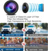 HD Backup Camera - 170 Wide Angle, Universal License Plate, IP69 Waterproof for Cars and Trucks