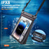 Large Floating Waterproof Phone Pouch with Sealing Strip, Cell Phone Dry Bag Case for iPhone 15/14/13/12/Pro Max