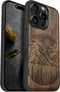 Carveit Magnetic Wooden Case for iPhone 16 Pro Case, Wood Artisan Engraved &