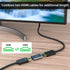 IIABC 3 Pack 3D 4K@60Hz 5/4/3 HDMI Coupler Female to Female HDMI Adapter Aluminum Alloy Extension Cable Connector