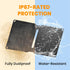 Foldable Solar Charger with 10W Solar Panels (5V 2A Max), USB-A Port for Cell Phone, iPad, Power Bank, IP67 Waterproof
