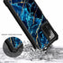 NZND Case for Samsung Galaxy A03S, Built-in Screen Protector, Full-Body Shockproof Rugged Bumper Cover (Marble Design)