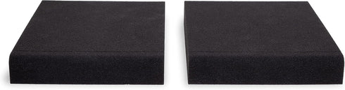 Fluance High Density Acoustic Foam Isolation Pads for Bookshelf Speakers, 8.5" x 6.35", Vibration Damping - Pair