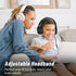 rockpapa Grade Wired Headphones with Microphone, Lightweight Foldable Stereo, 3.5mm Jack, Black