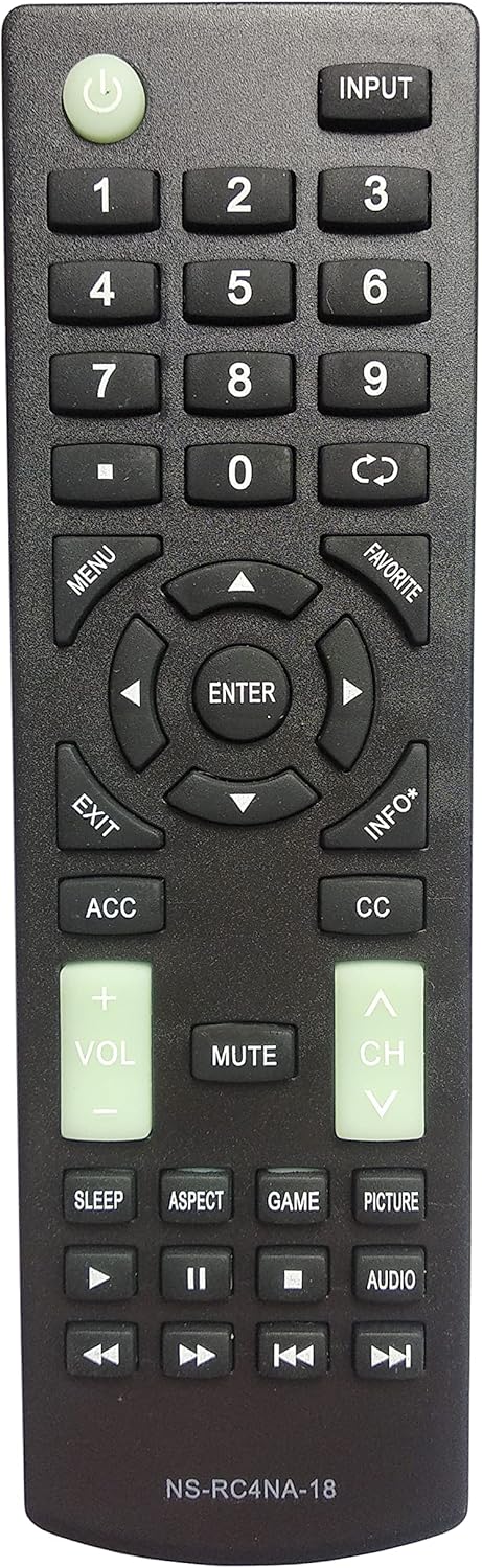 Universal Remote Control for Insignia NS-19D310NA19, NS-39D310NA19, NS-40D510NA19, NS-50D510NA19 TV