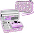 Leayjeen Kids Camera Case for Dylanto/GKTZ/HiMont/CAMCLID/ESOXOFFORE Instant Print Camera, Purple Unicorn (Case Only)
