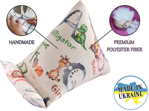 Handmade Phone Pillow Holder, The Wedge Mobile Device Stand, Fabric Phone Stand for All iPhones, All Smartphones!