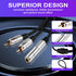 PNGKNYOCN 6.35mm to 2RCA Audio Cable, 1/4" TRS Female Stereo Jack to Dual RCA Male Plug Y Splitter Adapter Cable for