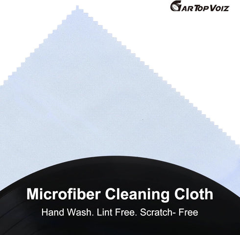 Gartopvoiz 6 Pack 12''x12'' Record Cleaning Cloth, Anti-Static Microfiber Towel by Lint-Free Cleaner for LP Record