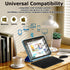 Bluetooth Wireless Keyboard and Mouse Combo, Ultra-Slim Ergonomic Rechargeable Set for Apple iPad, iPhone, Android