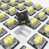 GATERON KS-33 Low Profile Banana Keyboard Switches, Tactile 3-Pin RGB LED Pre-Lubed for MX Mechanical (Banana 72PCS)