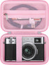 BOVKE Carrying Case for Fujifilm X100VI / X100V Digital Camera, Extra Mesh Pocket, Pink