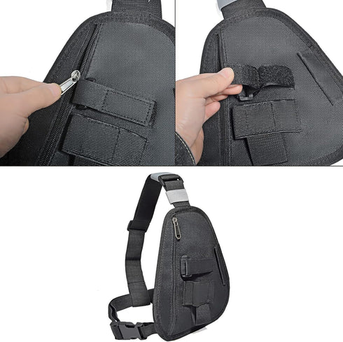 TWAYRDIO Radio Chest Harness, Adjustable Shoulder Pack for Baofeng Retevis Yaesu Handheld Two-Way Radios