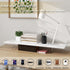 Monitor Stand Riser, Wood & Acrylic Computer Monitor Stand with LED Light, Desktop Organizer for Computer, Laptop,