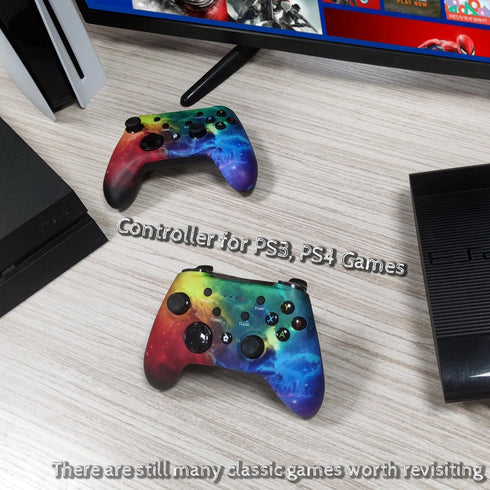 WZUICOV Bluetooth Mobile Game Controller for iPhone, iPad, Android, Switch, PC, Mac, TV Box, Tesla, with USB Wireless