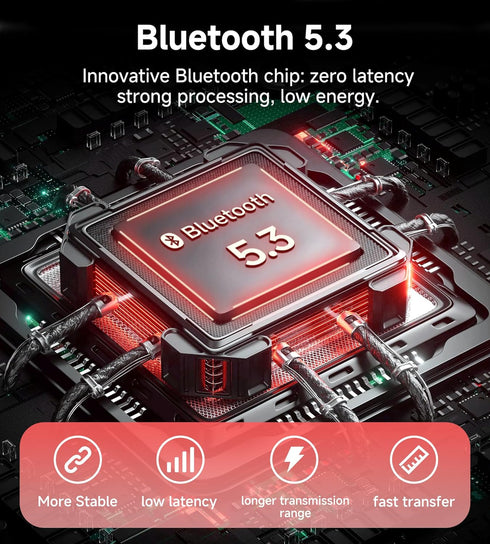King Lucky i21 Open Ear Clip On Earbuds, Wireless Bluetooth Ear Clip Headphones with Mic, Noise Cancelling, Waterproof