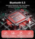 King Lucky i21 Open Ear Clip On Earbuds, Wireless Bluetooth Ear Clip Headphones with Mic, Noise Cancelling, Waterproof
